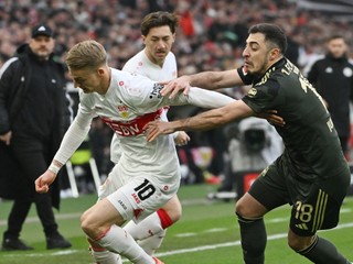 Fotka zo zápasu VfB Stuttgart - Union Berlín.