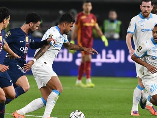 Momentka zo zápasu Paríž St. Germain - Marseille.