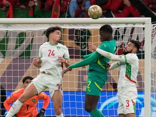 Momentka z finále medzi Marokom a Senegalom.