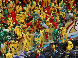 Fanúšikovia Senegalu počas finále Afrického pohára národov.