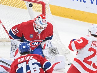 Jacob Fowler počas zápasu Montreal - Detroit.