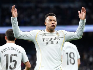 Kylian Mbappé sa teší z gólu.