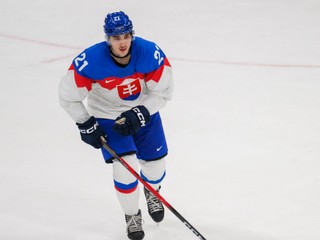Na snímke Adam Ružička (Slovensko) počas zápasu základnej B-skupiny Taliansko - Slovensko v ľadovom hokeji na zimných olympijských hrách.