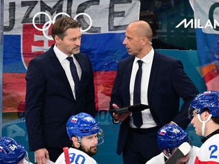 Vladimír Országh počas zápasu Slovensko - USA na ZOH 2026.