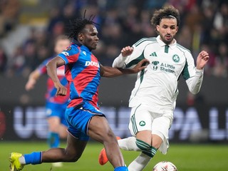 Momentka zo zápasu Plzeň - Panathinaikos.