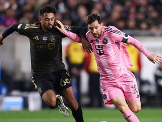Lionel Messi počas zápasu LAFC - Inter Miami.