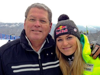 Lindsey Vonnová so svojím otcom.