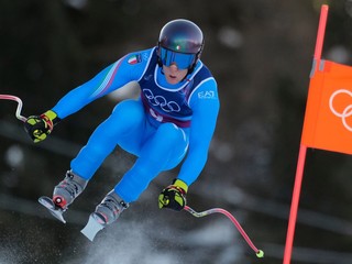 Giovanni Franzoni počas tímovej kombinácie na ZOH 2026.