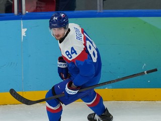 Pavol Regenda v zápase USA - Slovensko na ZOH 2026.