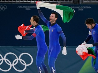 Talianski rýchlokorčuliari. 