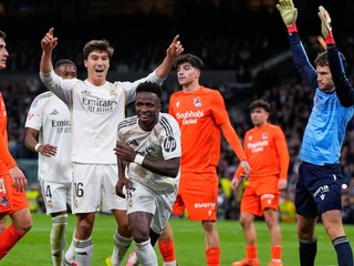 Vinicius Junior oslavuje gól.