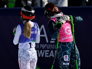 Slovenská paralyžiarka Alexandra Rexová a jej navádzačka Sophia Poláková