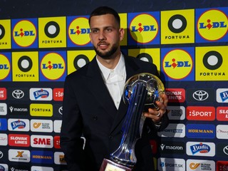 Na snímke slovenský futbalový reprezentant Dávid Hancko. 