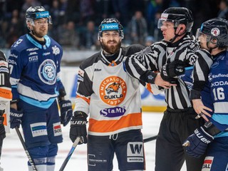 Momentka z piateho zápasu Nitra - Michalovce.