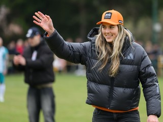 Petra Vlhová na zápase Poniky - Braväcovo v VII. lige ObFZ Banská Bystrica.