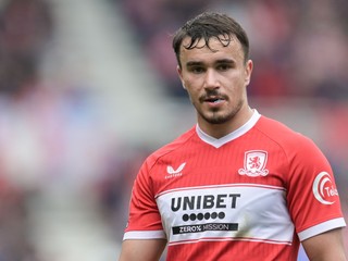 David Strelec v drese Middlesbrough.