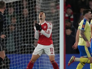 Gabriel Martinelli počas zápasu so Southamptonom.