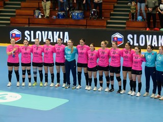 Na snímke reprezentantky Slovenska.