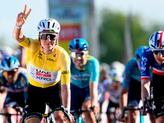 Tadej Pogačar sa stal víťazom 2. etapy Okolo Romandie 2026. 