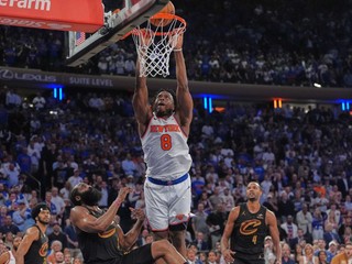 Momentka zo zápasu NY Knicks - Cleveland Cavaliers