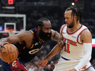 Momentka zo zápasu Cleveland Cavaliers - New York Knicks.