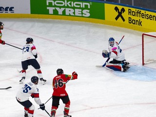 Fotka zo zápasu Maďarsko - Veľká Británia na MS v hokeji 2026.