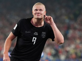 Erling Haaland (9) sa teší z gólu.