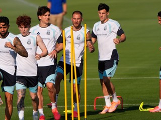 Futbalisti Argentíny počas tréningu pred MS 2026.