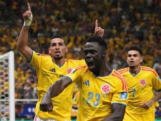 Daniel Muňoz (2) oslavuje gól do siete DR Kongo na MS vo futbale 2026.