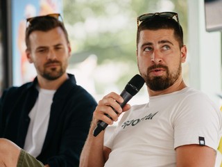Peter Sagan na akcii Zlatý Bažant. 