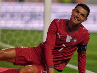 Cristiano Ronaldo počas prípravného zápasu.