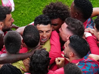 Cristiano Ronaldo oslavuje gól v zápase Portugalsko - Uzbekistan na MS vo futbale 2026.
