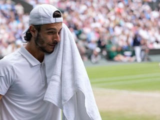 Lorenzo Musetti na Wimbledone.
