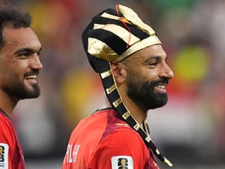 Mohamed Salah oslavuje víťazstvo nad Egyptom na MS 2026.