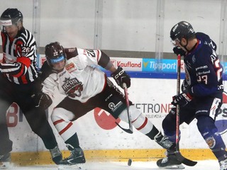 Fotka zo zápasu HC ‘05 TAM Banská Bystrica - HKM Zvolen.