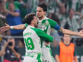 Hráči Realu Betis sa tešia z gólu