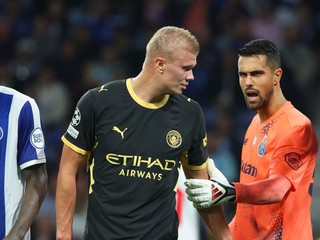 Erling Haaland proti Portu.