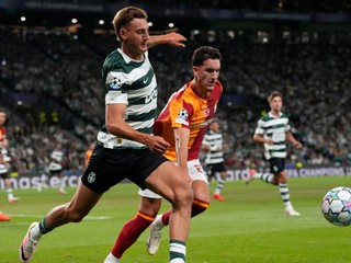 Fotka zo zápasu Sporting Lisabon - Galatasaray Istanbul.