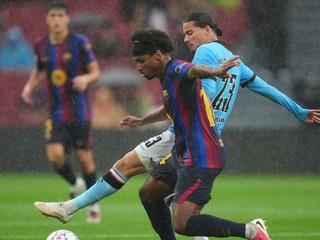 Fotka zo zápasu FC Barcelona - Feyenoord Rotterdam v 1. kole ligovej fázy Ligy majstrov.