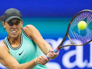 Madison Keysová počas US Open 2026.