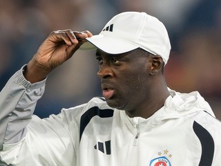 Tréner Slovana Yaya Touré.
