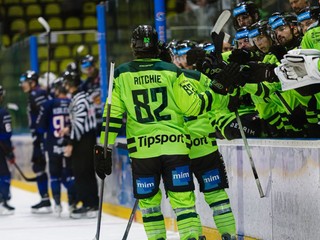 Brett Ritchie v drese mužstva Vlci Žilina.