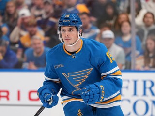 Dalibor Dvorský v drese St. Louis Blues.