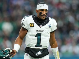 Quarterback tímu NFL Philadelphia Eagles Jalen Hurts.