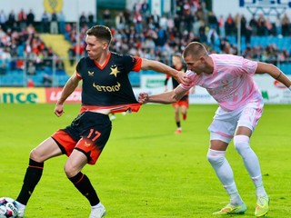 Momentka zo zápasu Slavia Praha - Zlín.