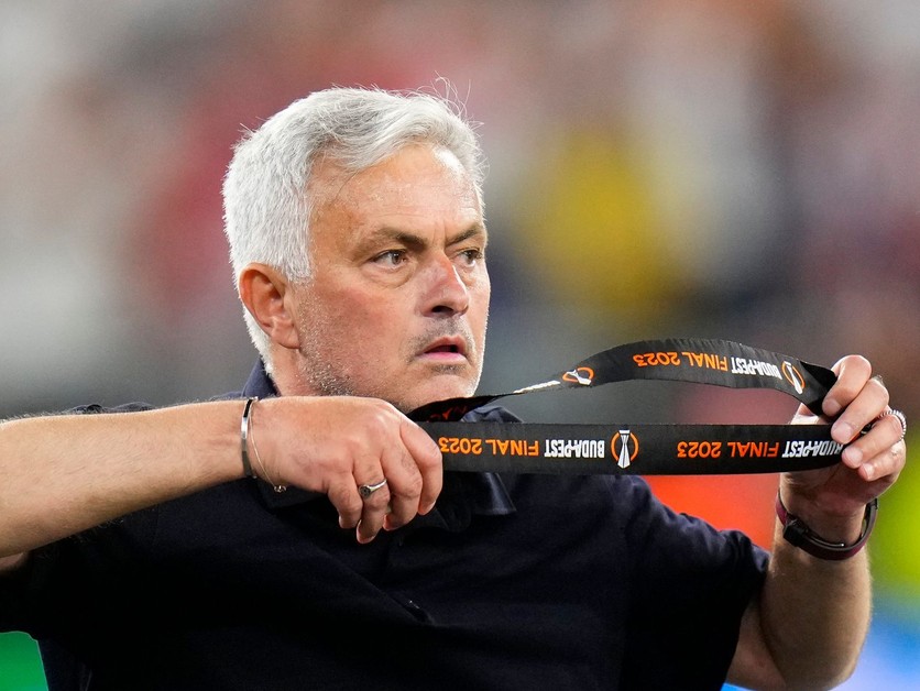 José Mourinho po finále Európskej ligy medzi AS Rím a FC Sevilla.