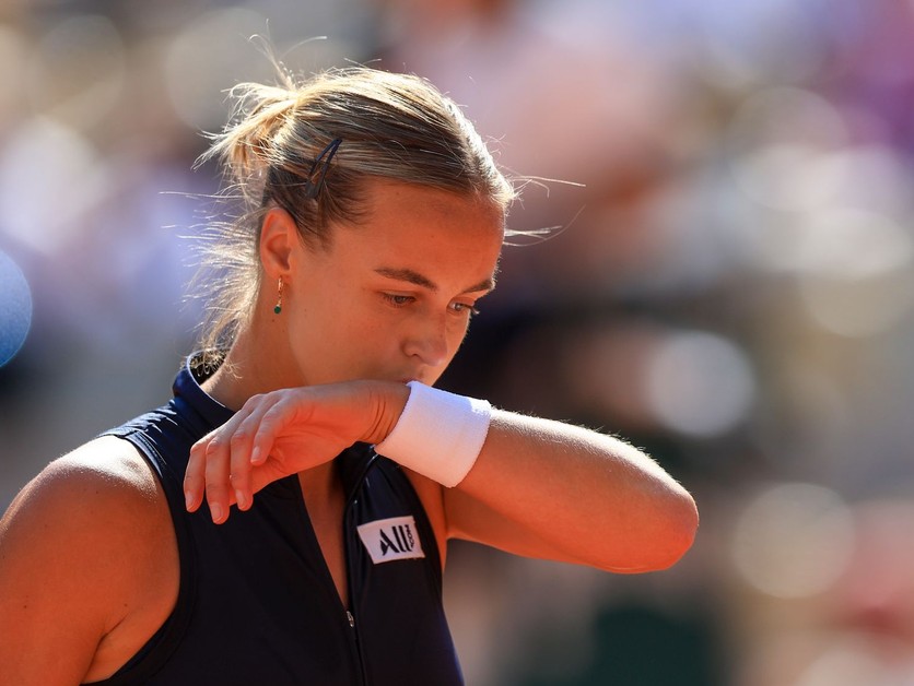 Anna Karolína Schmiedlová počas Roland Garros 2023.