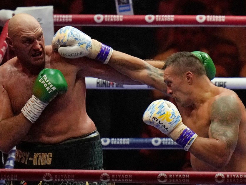 Boxerský súboj Oleksandr Usyk vs. Tyson Fury v Rijáde.