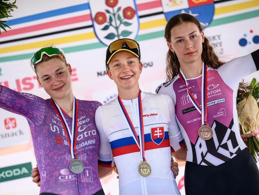 Viktória Chladoňová sa stala majsterkou Slovenska v časovke 2025.