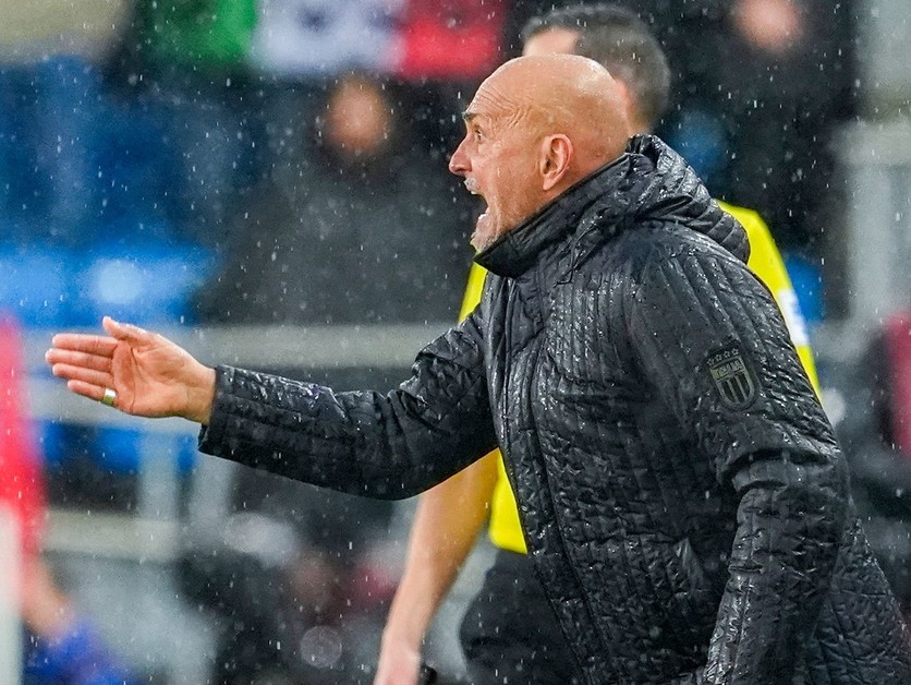 Tréner Luciano Spalletti počas zápasu Nórsko - Taliansko v kvalifikácii MS vo futbale 2026.